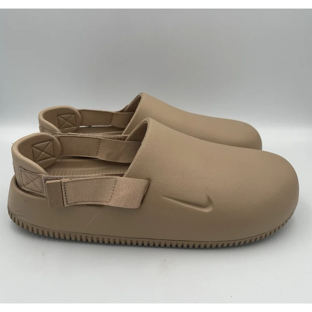 Nike Calm Mule Shoes 'Hemp' (FD5131-200) Size M 11 W12 Adjustable Clogs Slides